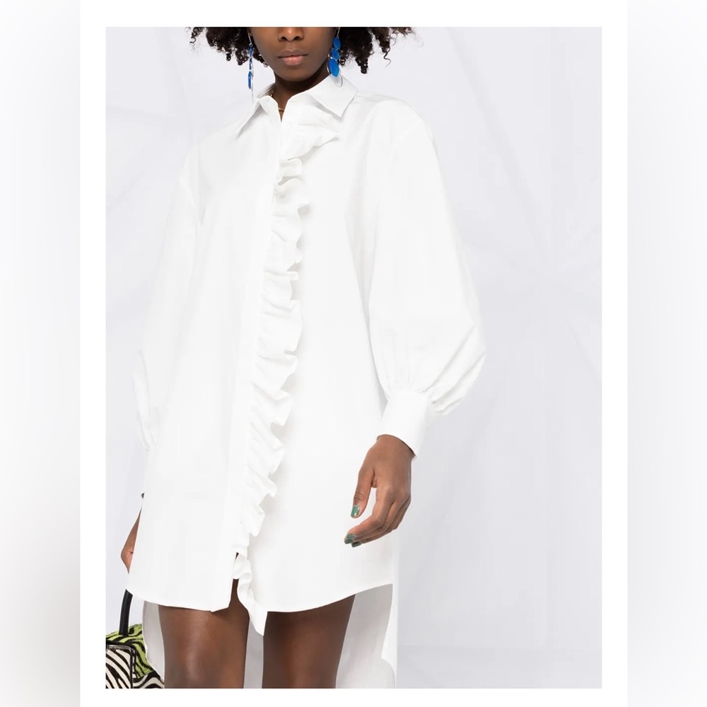 MSGM ruffle detail shirt dress IT 40 - Picture 2 of 9